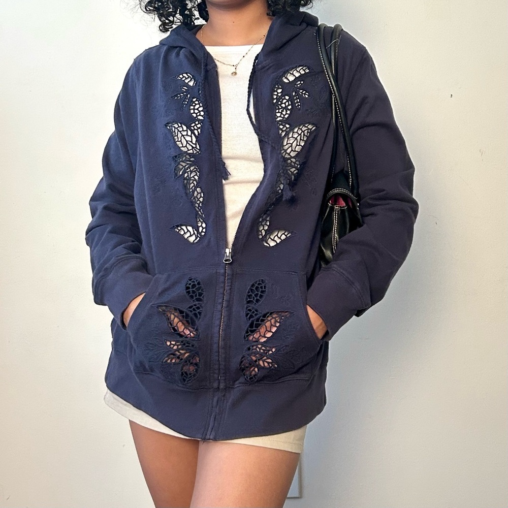 Lucky Brand Navy Blue Hoodie